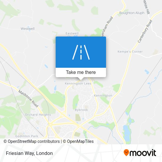 Friesian Way map