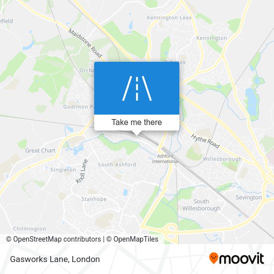 Gasworks Lane map