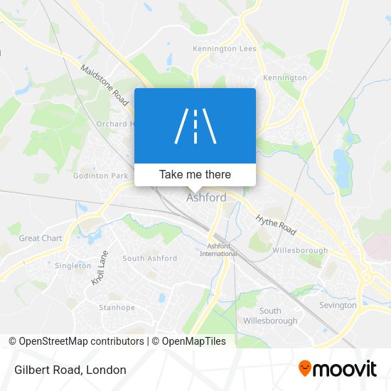 Gilbert Road map