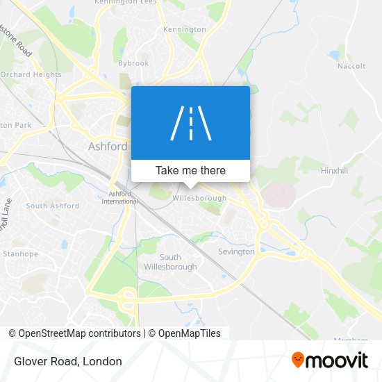 Glover Road map