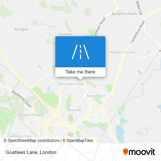 Goatlees Lane map