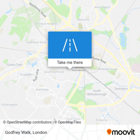 Godfrey Walk map