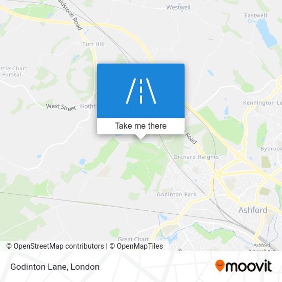 Godinton Lane map