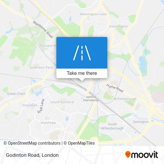 Godinton Road map