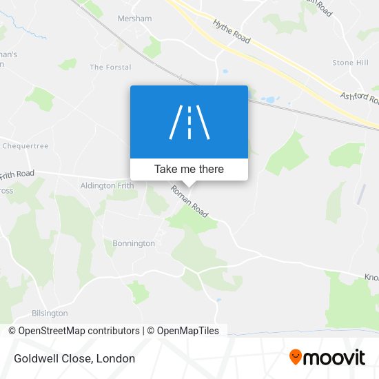 Goldwell Close map