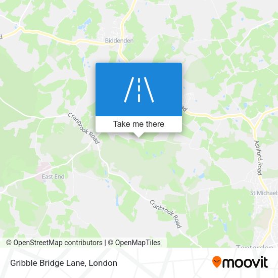 Gribble Bridge Lane map