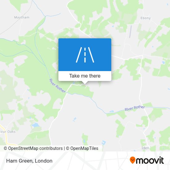 Ham Green map