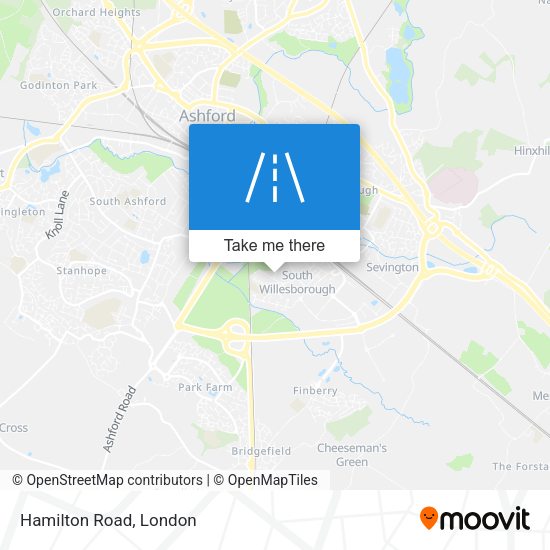 Hamilton Road map