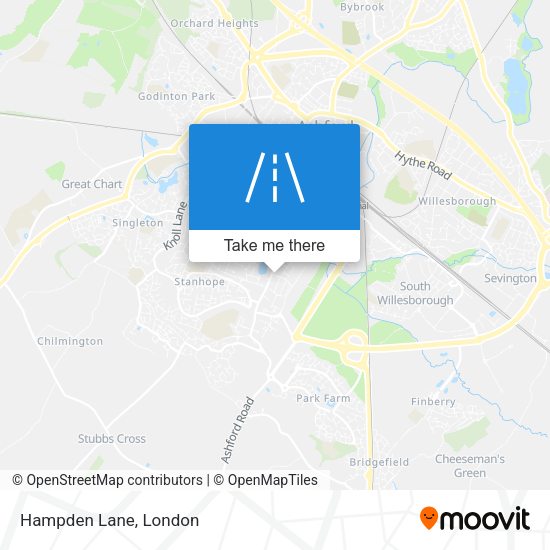 Hampden Lane map