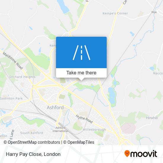 Harry Pay Close map