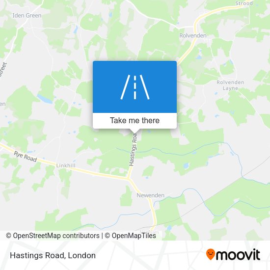Hastings Road map