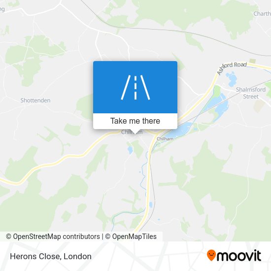 Herons Close map