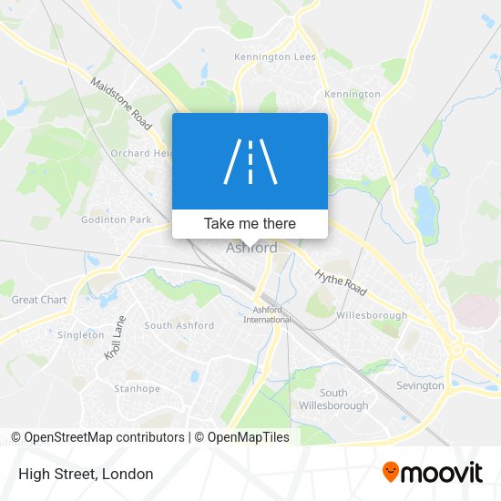 High Street map