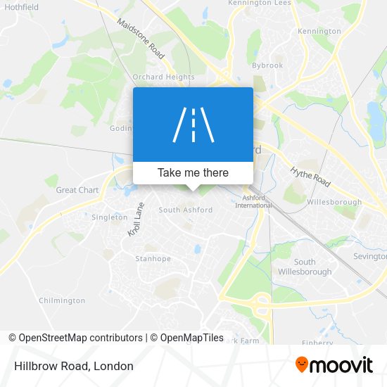 Hillbrow Road map