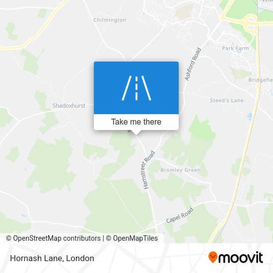Hornash Lane map