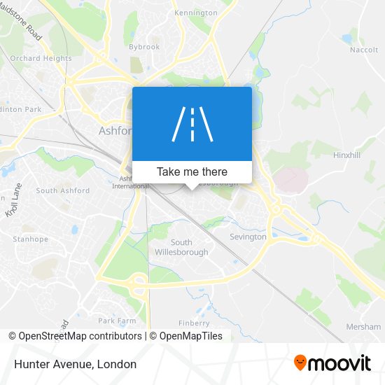 Hunter Avenue map