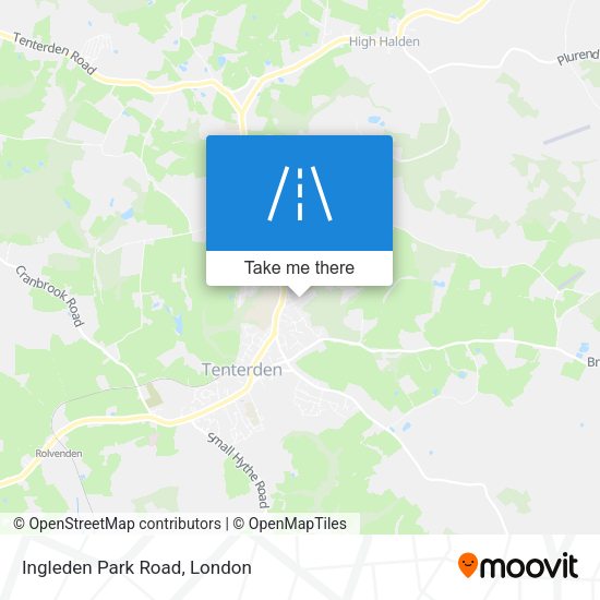 Ingleden Park Road map