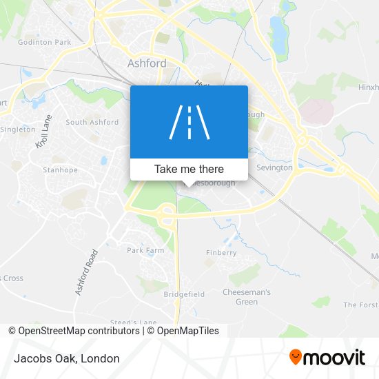 Jacobs Oak map