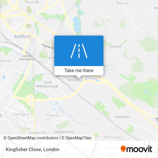 Kingfisher Close map