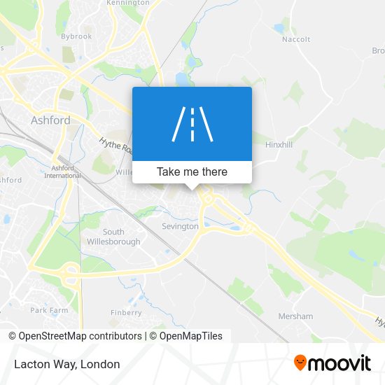 Lacton Way map