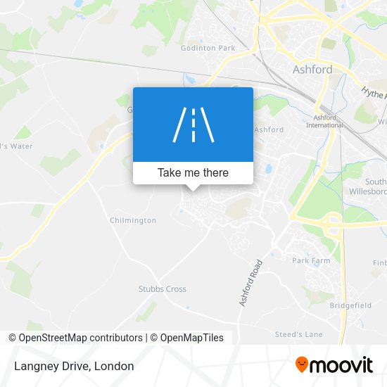 Langney Drive map