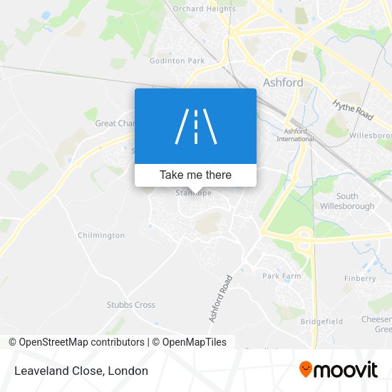 Leaveland Close map