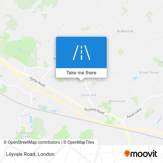 Lilyvale Road map