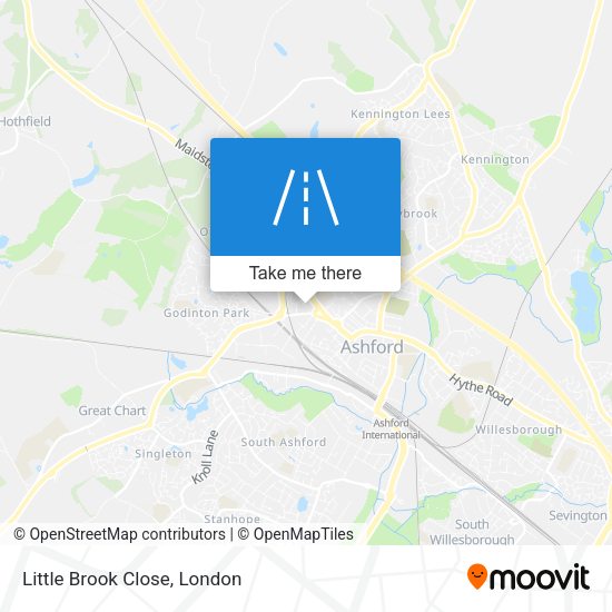 Little Brook Close map