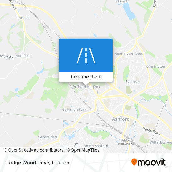 Lodge Wood Drive map