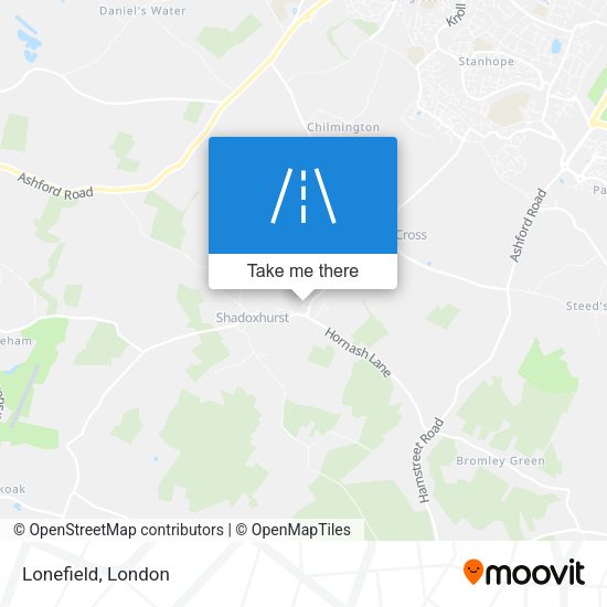 Lonefield map
