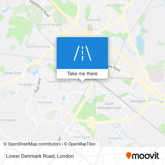 Lower Denmark Road map