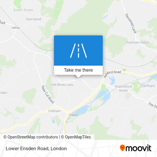 Lower Ensden Road map