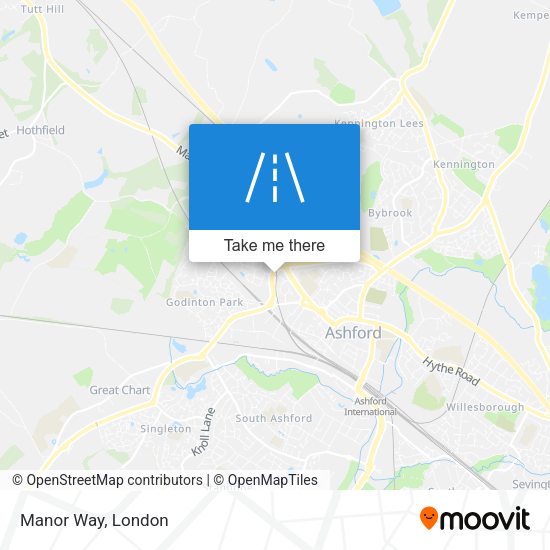 Manor Way map