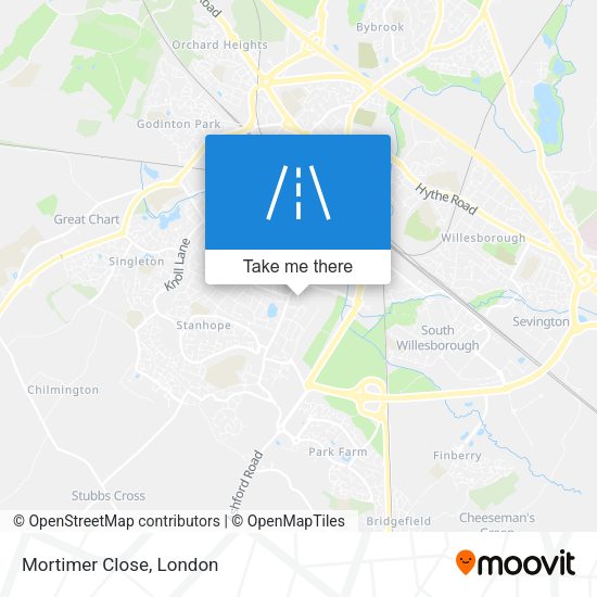 Mortimer Close map