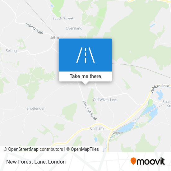 New Forest Lane map