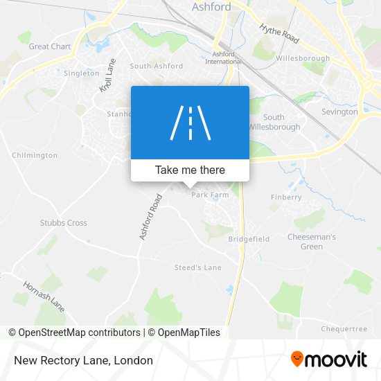 New Rectory Lane map