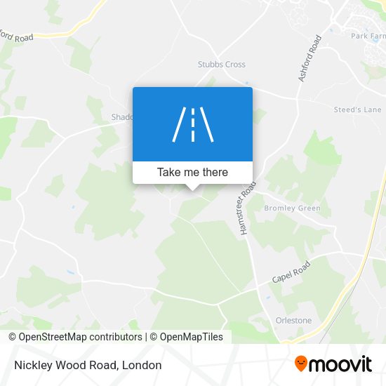 Nickley Wood Road map