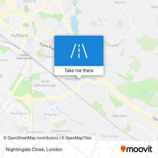 Nightingale Close map