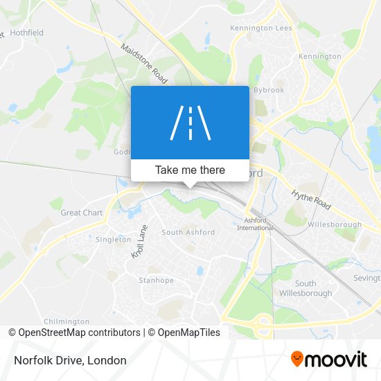 Norfolk Drive map
