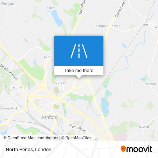 North Pends map