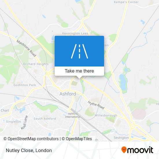 Nutley Close map