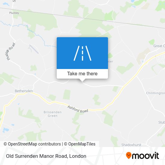 Old Surrenden Manor Road map
