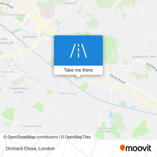 Orchard Close map