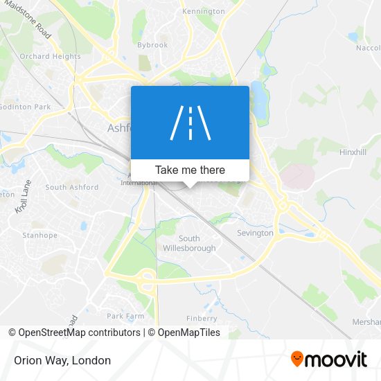 Orion Way map