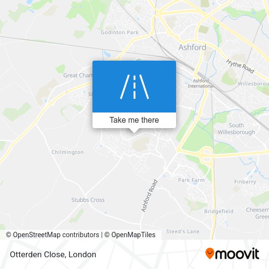 Otterden Close map