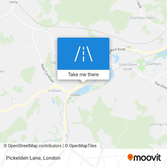 Pickelden Lane map