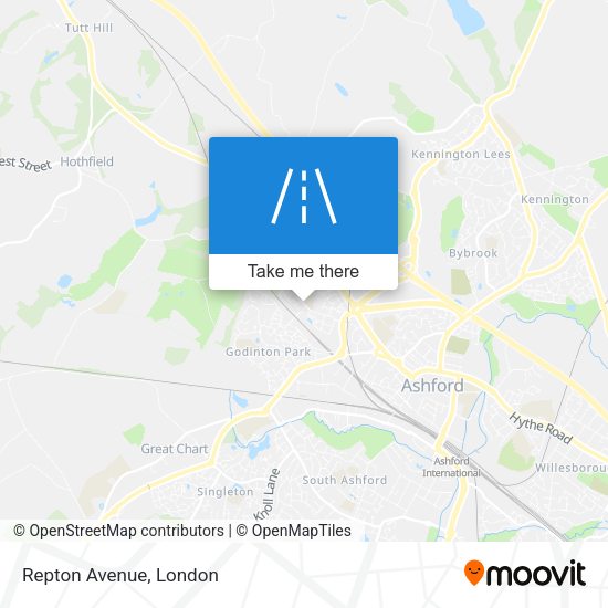 Repton Avenue map