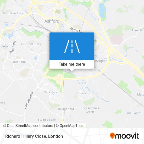 Richard Hillary Close map
