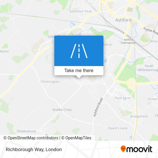 Richborough Way map