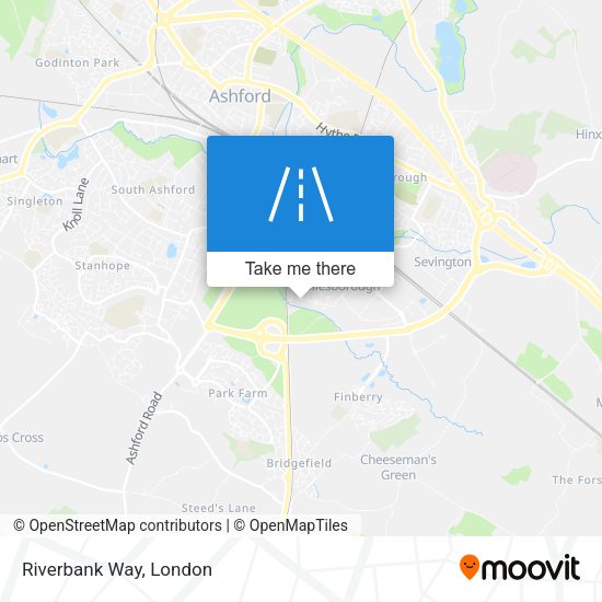 Riverbank Way map